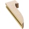 Ekena Millwork 3"W x 6"D x 18"H Thin Del Monte Rough Cedar Woodgrain TimberThane Corbel, Primed Tan CORUR03X06X18DELRCPR - alternate 5